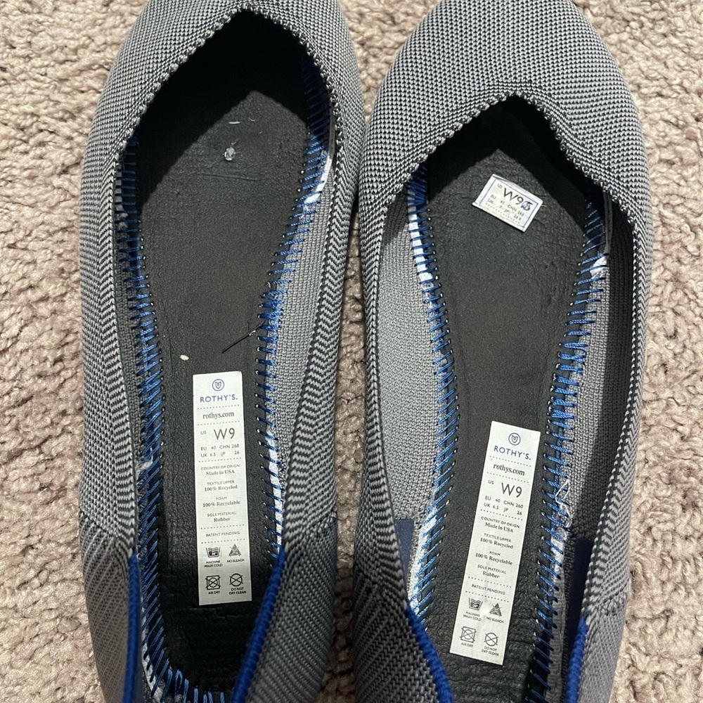Rothy's // Gray Blue Women's Flats - Picture 3 of 7